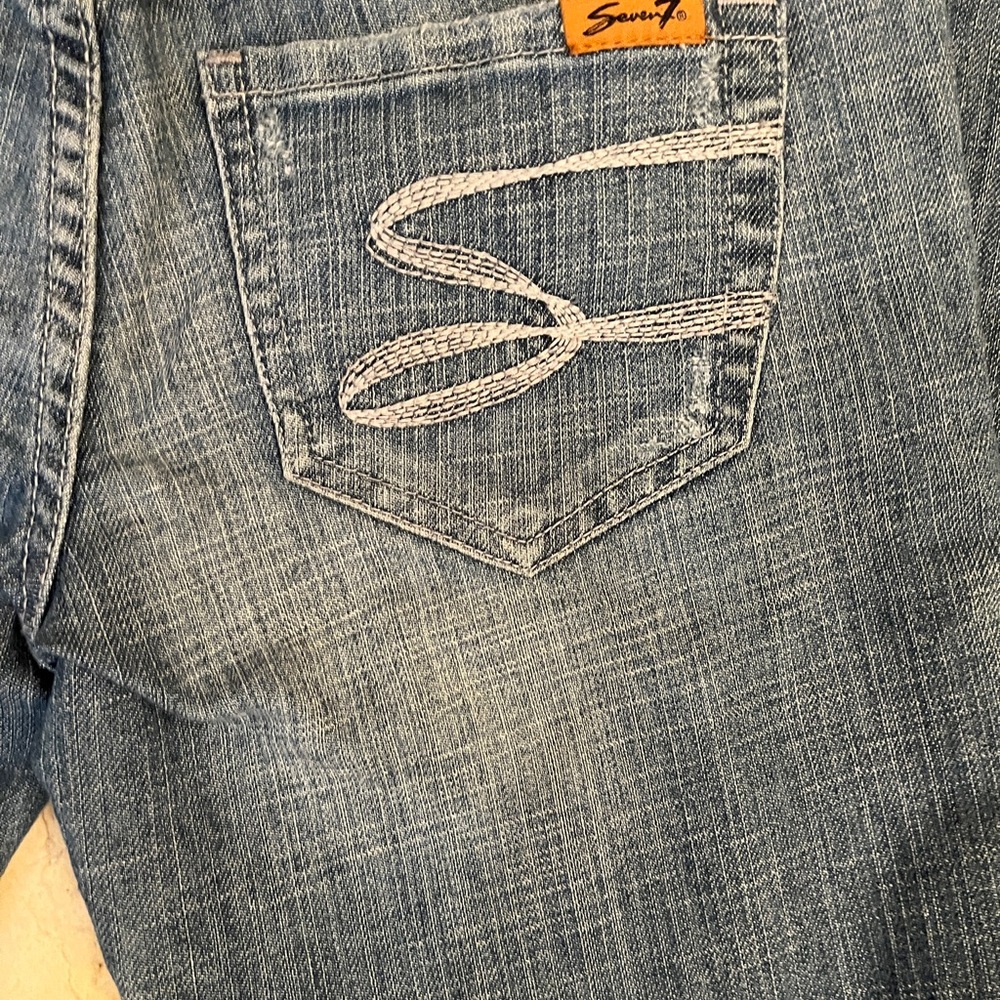 Seven7 Blue Boot Cut Jeans Classic Style - Picture 3 of 3